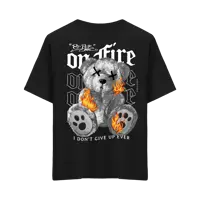On Fire Bear Regular T-Shirt
